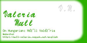 valeria mull business card